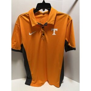 Tennessee Volunteers Nike Dri Fit Mens Medium Polo Golf Shirt Orange With Black